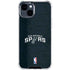 NBA San Antonio Spurs Distressed iPhone 15 Clear Case