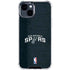 NBA San Antonio Spurs Distressed iPhone 15 Plus Clear Case