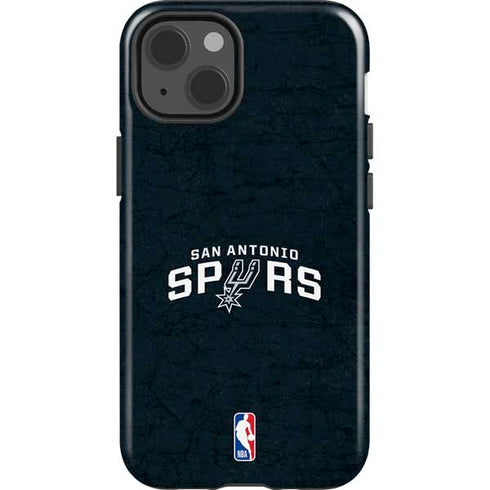 NBA San Antonio Spurs Distressed iPhone 15 Plus Impact Case