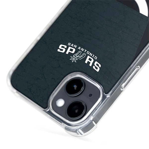 NBA San Antonio Spurs Distressed iPhone 15 Plus MagSafe Case