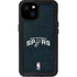 NBA San Antonio Spurs Distressed iPhone 15 Plus Waterproof Case