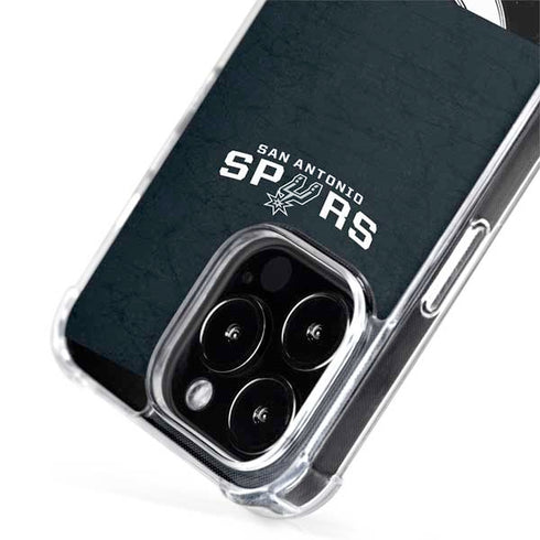 NBA San Antonio Spurs Distressed iPhone 15 Pro MagSafe Case