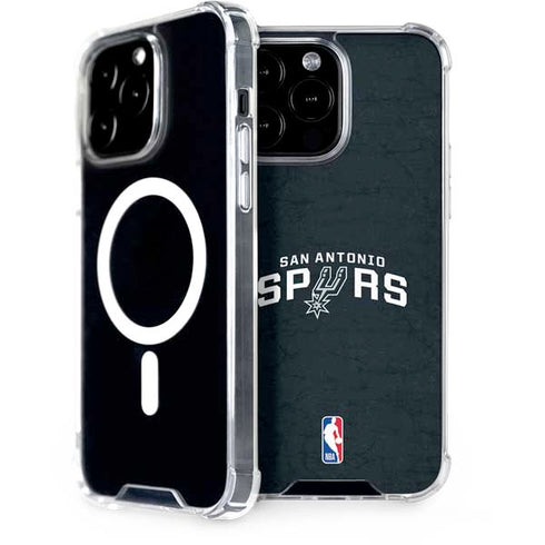 NBA San Antonio Spurs Distressed iPhone 15 Pro Max MagSafe Case