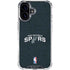 NBA San Antonio Spurs Distressed iPhone 16 Clear Case