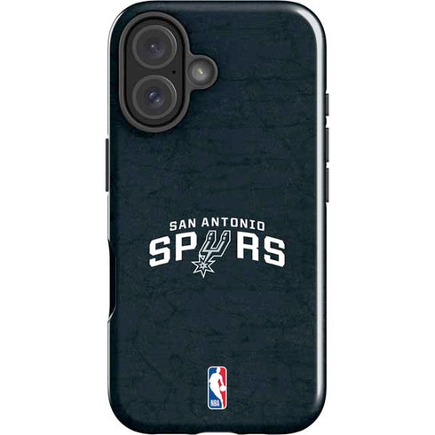NBA San Antonio Spurs Distressed iPhone 16 Impact Case