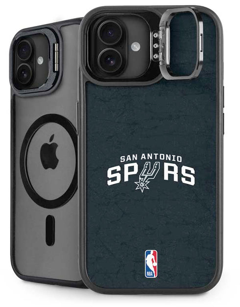 NBA San Antonio Spurs Distressed iPhone 16 Kickstand Case