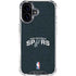 NBA San Antonio Spurs Distressed iPhone 16 Plus Clear Case