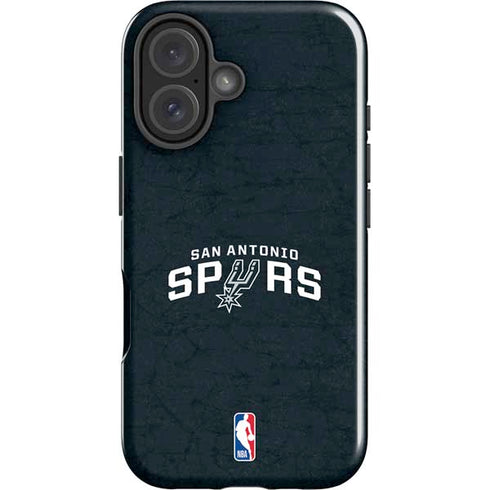 NBA San Antonio Spurs Distressed iPhone 16 Plus Impact Case