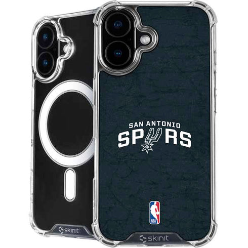 NBA San Antonio Spurs Distressed iPhone 16 Plus MagSafe Case