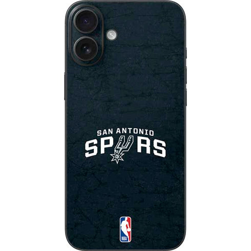 NBA San Antonio Spurs Distressed iPhone 16 Plus Skin