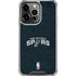NBA San Antonio Spurs Distressed iPhone 16 Pro Max Clear Case
