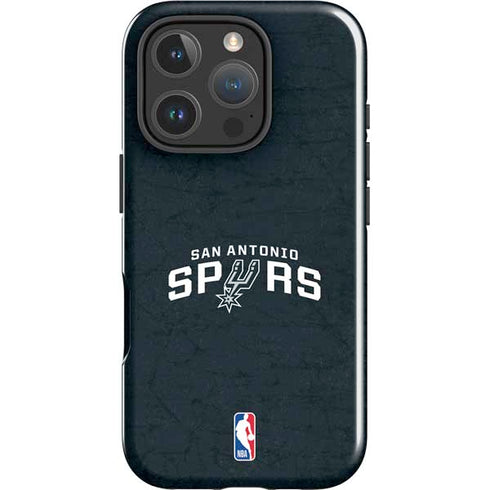 NBA San Antonio Spurs Distressed iPhone 16 Pro Max Impact Case