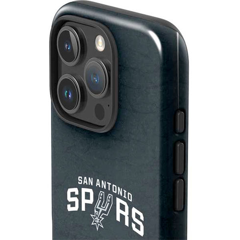 NBA San Antonio Spurs Distressed iPhone 16 Pro Max Impact Case