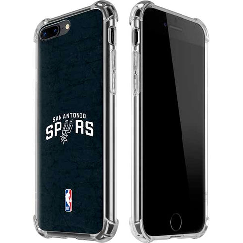 NBA San Antonio Spurs Distressed iPhone 7/8 Plus Clear Case