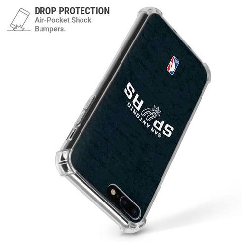 NBA San Antonio Spurs Distressed iPhone 7/8 Plus Clear Case