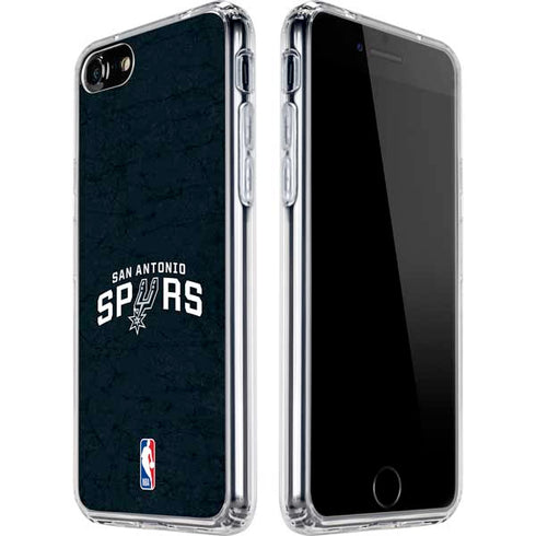 NBA San Antonio Spurs Distressed iPhone SE (2nd & 3rd Gen) Clear Case