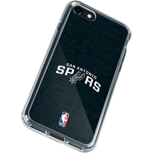 NBA San Antonio Spurs Distressed iPhone SE (2nd & 3rd Gen) Clear Case