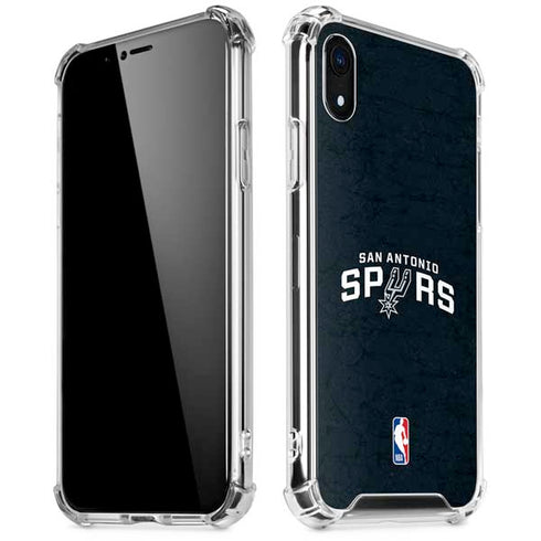 NBA San Antonio Spurs Distressed iPhone XR Clear Case