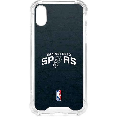 NBA San Antonio Spurs Distressed iPhone XS Clear Case