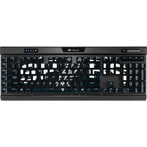 NBA San Antonio Spurs Distressed K95 RGB PLATINUM Mechanical Gaming Keyboard Skin