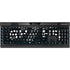NBA San Antonio Spurs Distressed K95 RGB PLATINUM Mechanical Gaming Keyboard Skin