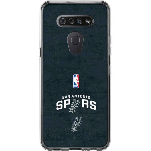 NBA San Antonio Spurs Distressed LG K51/Q51 Clear Case