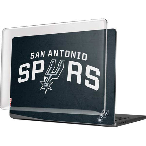 NBA San Antonio Spurs Distressed MacBook Pro 14in (2021-24) Case plus Skin