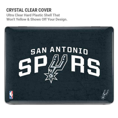 NBA San Antonio Spurs Distressed MacBook Pro 15in (2016-19) Case plus Skin