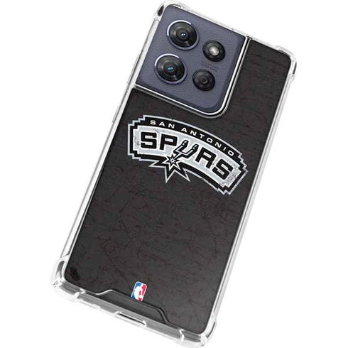 NBA San Antonio Spurs Distressed Moto G 5G (2025) Clear Case