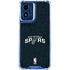 NBA San Antonio Spurs Distressed Moto G Play 4G (2024) Clear Case