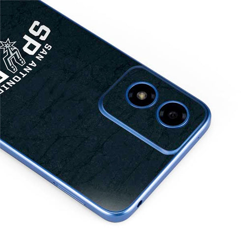 NBA San Antonio Spurs Distressed Moto G Play 4G (2024) Skin