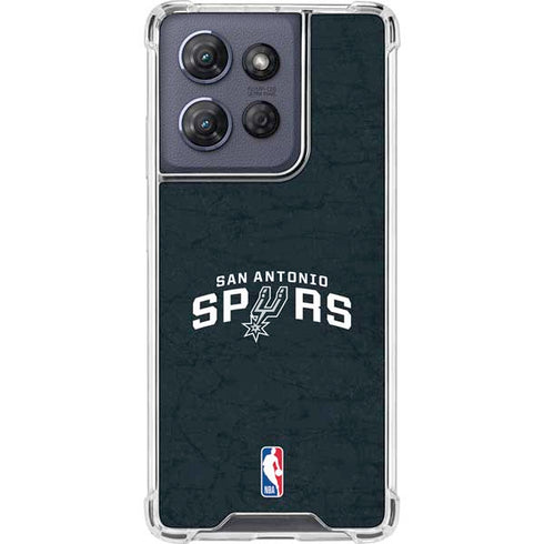 NBA San Antonio Spurs Distressed Moto G Power 5G (2025) Clear Case