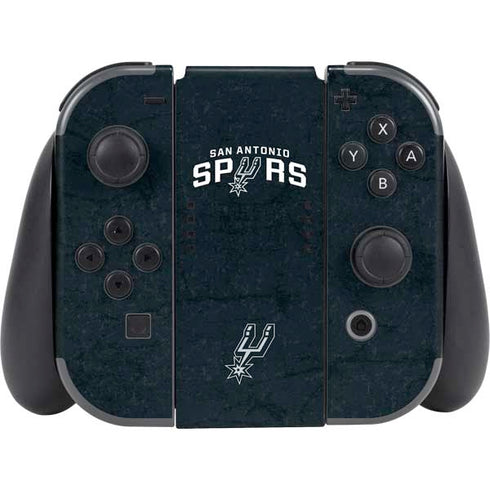 NBA San Antonio Spurs Distressed Nintendo Switch (2017-2021) Joy-Con Controller Skin
