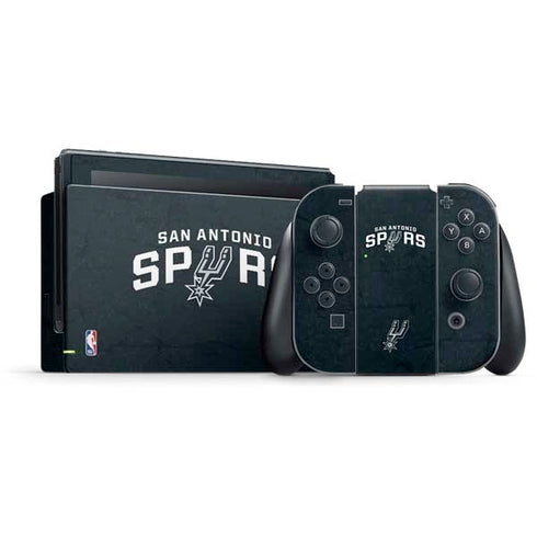 NBA San Antonio Spurs Distressed Nintendo Skins