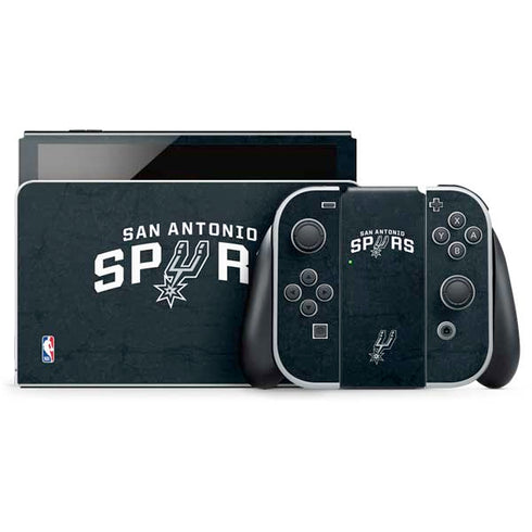 NBA San Antonio Spurs Distressed Nintendo Switch OLED (2021) Skin