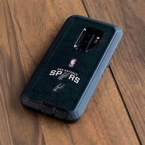 NBA San Antonio Spurs Distressed Otterbox Defender Galaxy Skin