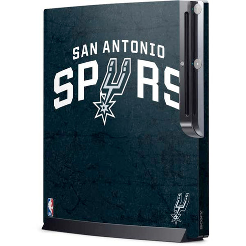 NBA San Antonio Spurs Distressed Playstation 3 & PS3 Slim Skin