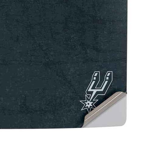 NBA San Antonio Spurs Distressed PS5 Pro Disk Console Skin