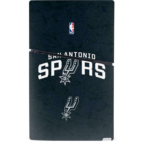 NBA San Antonio Spurs Distressed PS5 Slim Digital Edition Bundle Skin