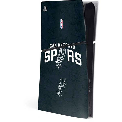 NBA San Antonio Spurs Distressed PS5 Slim Digital Edition Console Skin