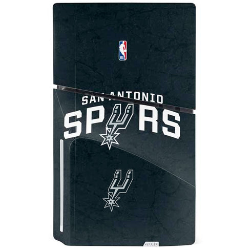 NBA San Antonio Spurs Distressed PS5 Slim Disk Bundle Skin