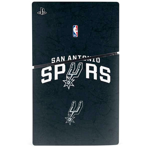 NBA San Antonio Spurs Distressed PS5 Slim Disk Console Skin