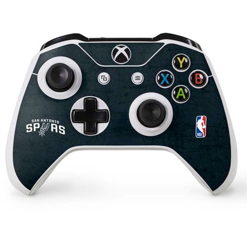 NBA San Antonio Spurs Distressed Xbox One S Console and Controller Bundle Skin