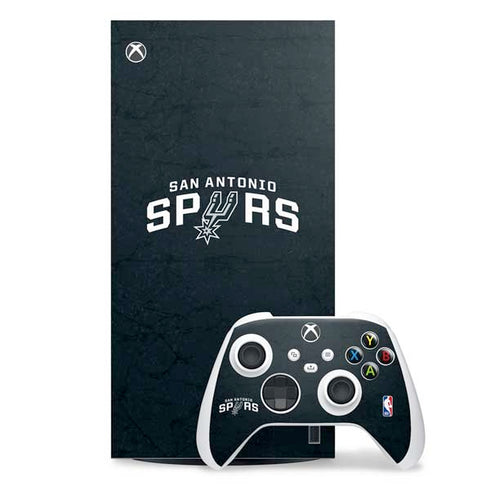 NBA San Antonio Spurs Distressed XBox Series X Digital Edition Bundle Skin