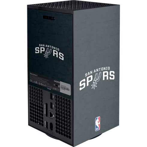 NBA San Antonio Spurs Distressed XBox Series X Digital Edition Console Skin