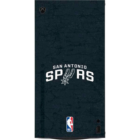 NBA San Antonio Spurs Distressed XBox Series X Digital Edition Console Skin