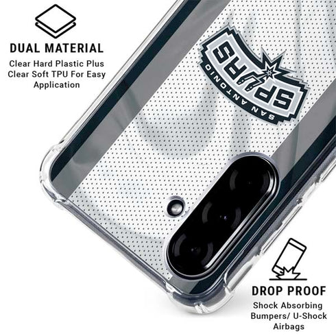 NBA San Antonio Spurs Galaxy A36 5G Clear Case