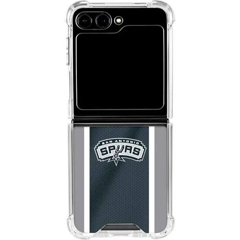 NBA San Antonio Spurs Galaxy Z Flip6 Clear Case