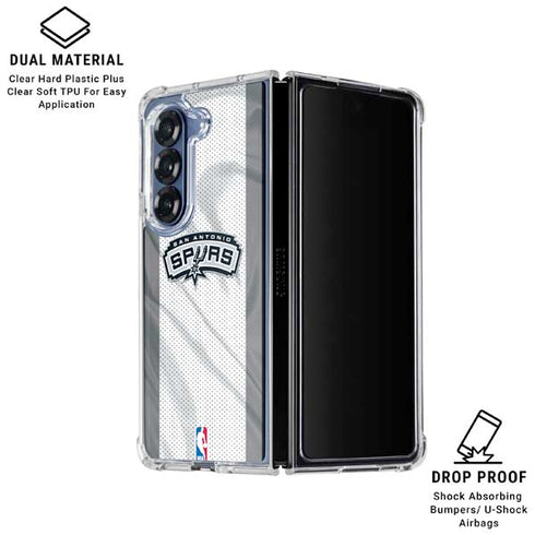NBA San Antonio Spurs Galaxy Z Fold6 Clear Case