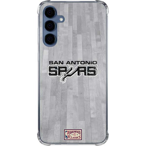 NBA San Antonio Spurs Hardwood Classics Galaxy A55 5G Clear Case